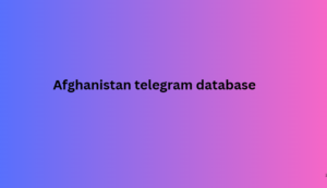 Afghanistan telegram database