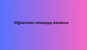 Afghanistan whatsapp database