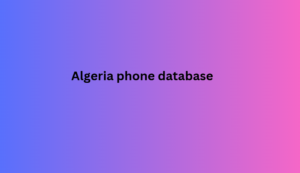 Algeria phone database