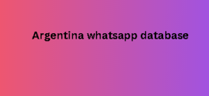 Argentina whatsapp database