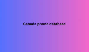 Canada phone database