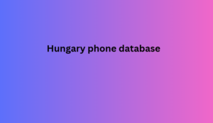 Hungary phone database