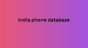 India phone database