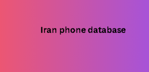 Iran phone database