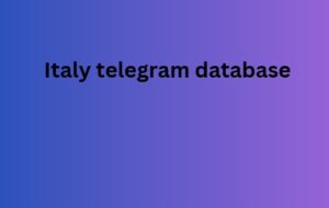 Italy telegram database