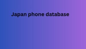 Japan phone database