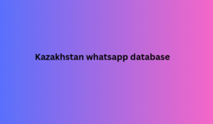 Kazakhstan whatsapp database