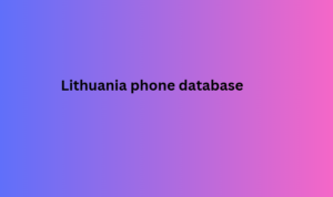 Lithuania phone database