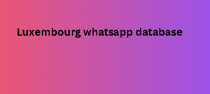 Luxembourg whatsapp database