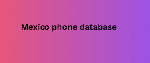 Mexico phone database