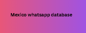 Mexico whatsapp database