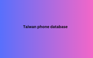 Taiwan phone database